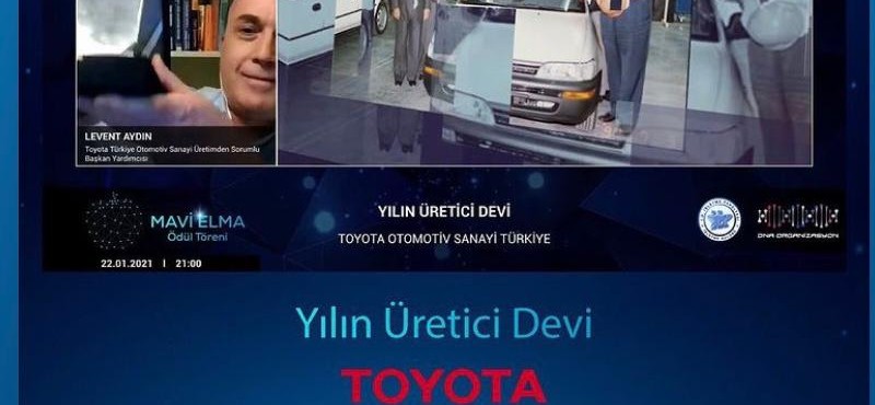 Toyota Otomotiv Sanayi Türkiye’ye   ‘Yılın Üretici Devi’ ödülü